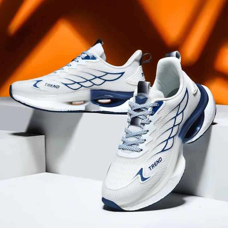 2025 Модные мужские повседневные кроссовки Амортизирующий комфорт Дышащие Легкие для бега Тренажерного зала и Летней повседневной носки Спортивная обувь