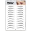 Наклейки для бровей Водонепроницаемые, похожие на волосы 3D, долговечные татуировки для бровей, патчи для макияжа для женщин