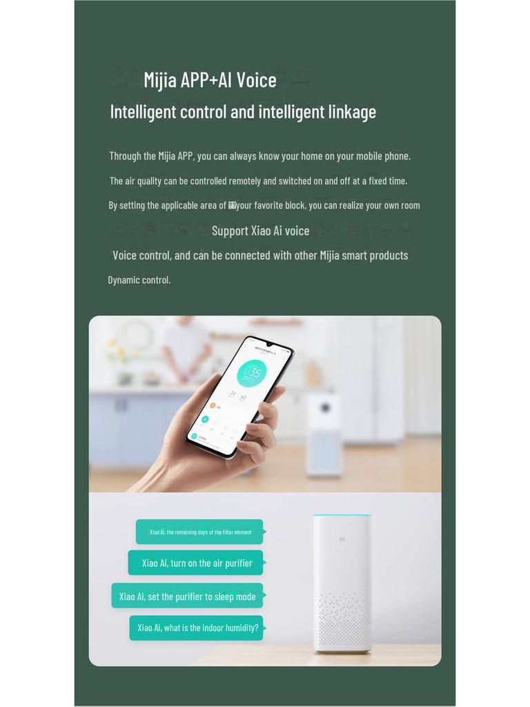 Умный очиститель воздуха Xiaomi Mijia ProH для дома и офиса — удаляет формальдегид и дымку.