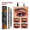 Two-in-one Liquid Eyebrow Pencil Eyebrow Pencil Makeup, Create Natural Wild Eyebrows, Natural Flow for Beginners
