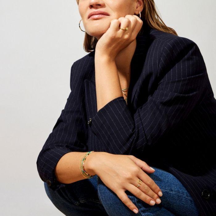 Luxenter Bracelet En Tourmaline Multicolore Finie En or Jaune 18K - Shau