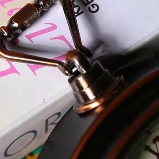 Винтажный металлический аналоговый будильник с большим дисплеем, бесшумный, работающий от батарейки, ретро-настольные кварцевые часы для спальни, подарок на день рождения для детей и студентов