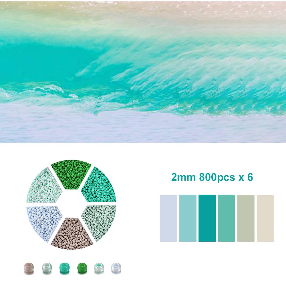 1Set with Box Glass Seed Beads Czech Charm Crystal Spacer Glass Bead For Jewelry Making Kits DIY Handmade Supplies Accessories Set