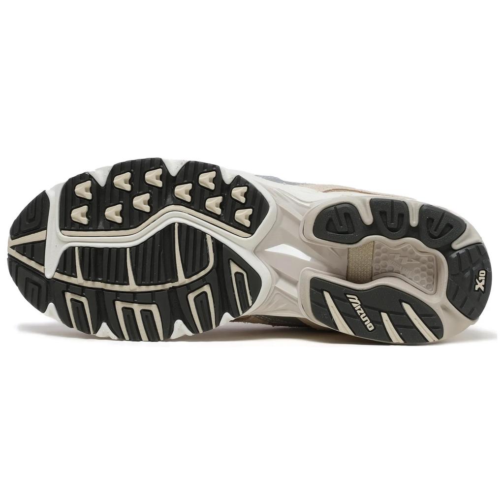 Mizuno Wave Rider 10 Удобные Универсальные Нескользящие Прочные Низкие Кроссовки для Бега Унисекс Коричневые D1GA227705