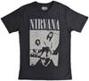Мужская футболка Nirvana 'Сидящий' Черная