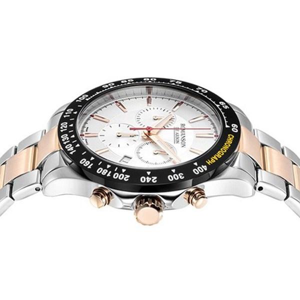 Romanson Мужские металлические часы D'Arbonne RWCAHM1B1800WHSI0 + подарочный пакет