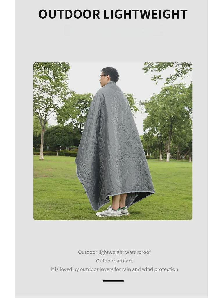 Водонепроницаемое флисовое одеяло для кемпинга: Ветрозащитный, толстый, переносной коврик для пикника и сна