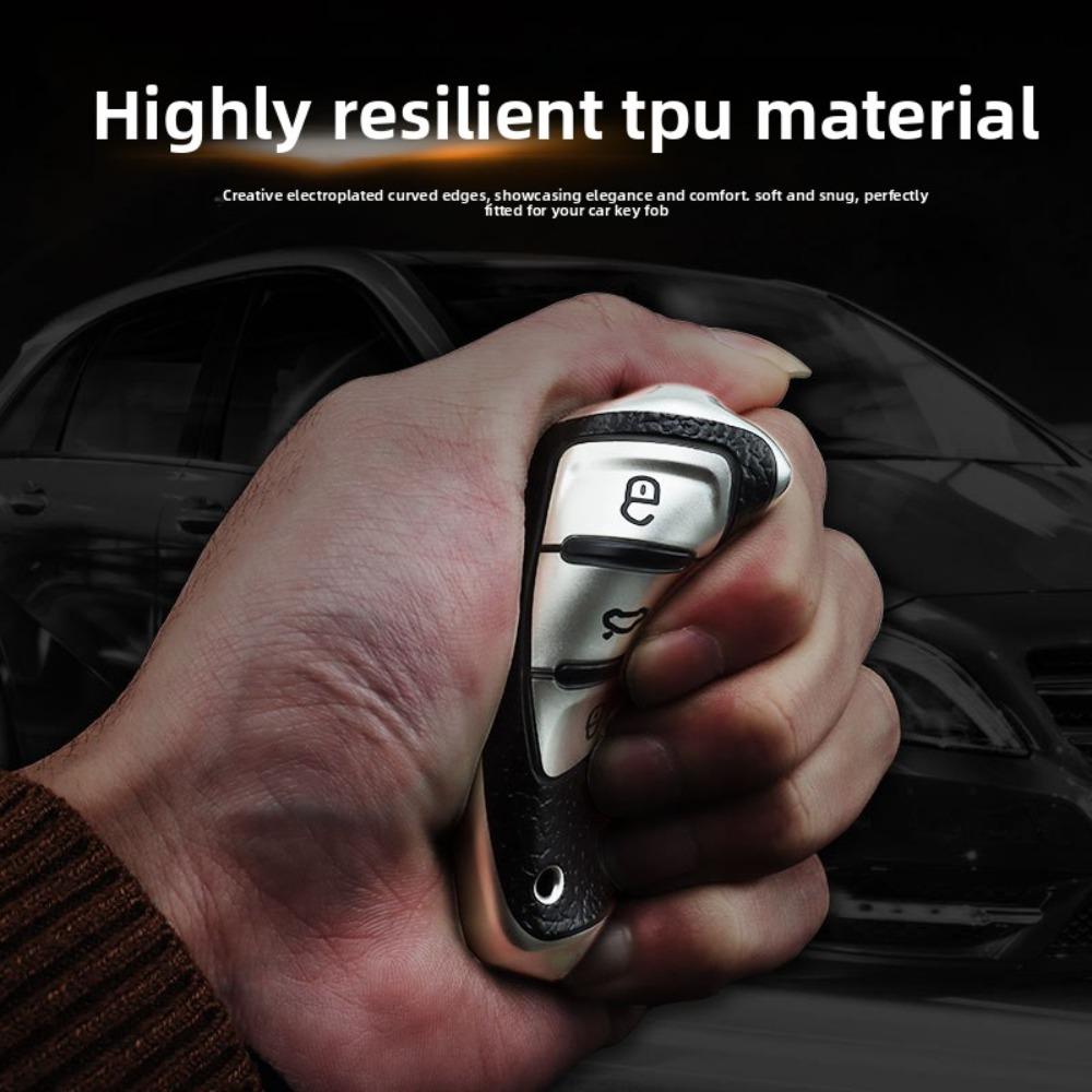 VW Car Key Cover for Polo Golf Jetta Passat Tiguan Santana Leather Key Case Protector