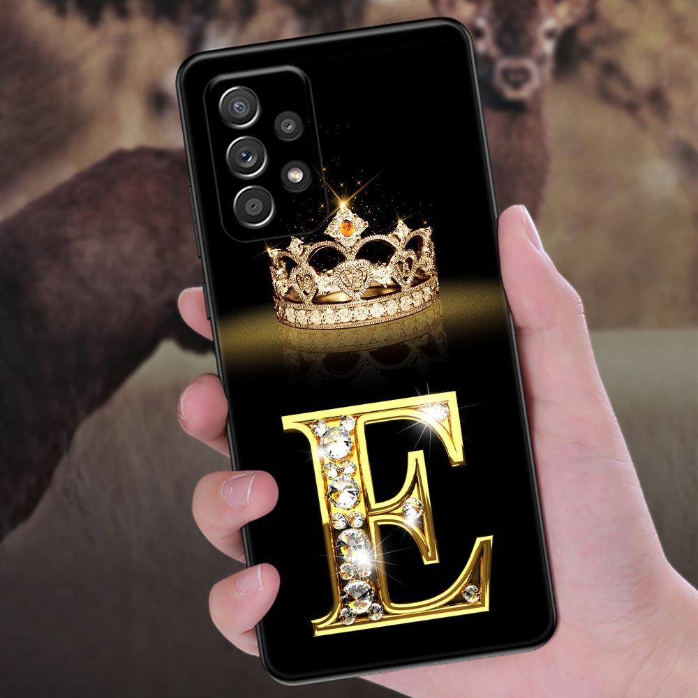Буквы M L E T K J I U Чехол Для Samsung Galaxy A56 A55 A36 A26 A16 A54 A52 A72 A35 A34 A25 A21S A14 A06 Чехол Мягкая Защитная Крышка для Телефона
