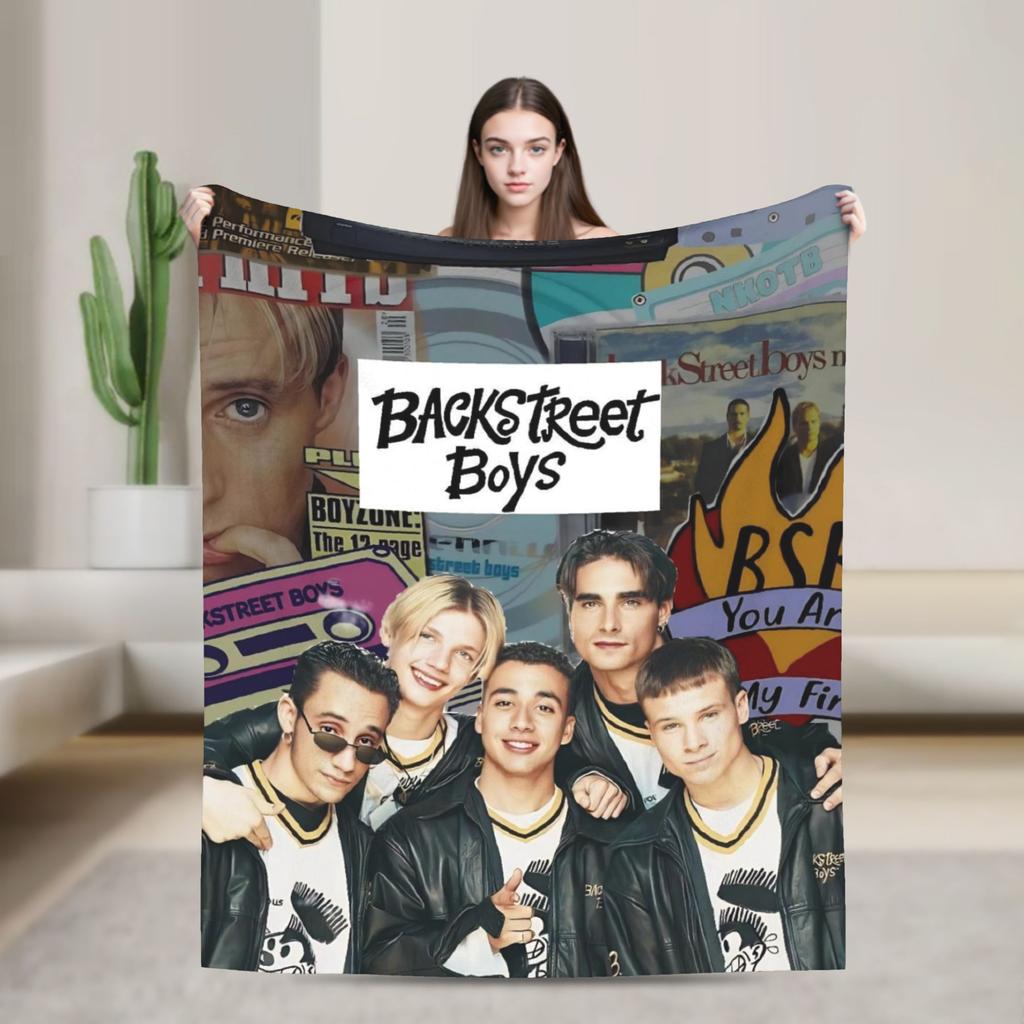 Плед BSB Backstreet Boys Теплый Мягкий Забавный Плюшевый Плед для Спальни Пикника Фланелевая Постельная Покрывало Покрывало на Кровать