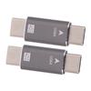2Pcs USB C Male to Male Adapter 8K 40Gbps 100W Fast Charging Alloy Compact Mini USB C Adapter Connector for PCs