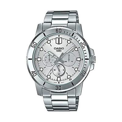 [Недоступно в Японии] CASIO Standard Мужские MTP-VD300D-7E Часы для детей и мальчиков, Аналоговые, Отображение даты, Серебристые, Зарубежная модель [Параллельный импорт]