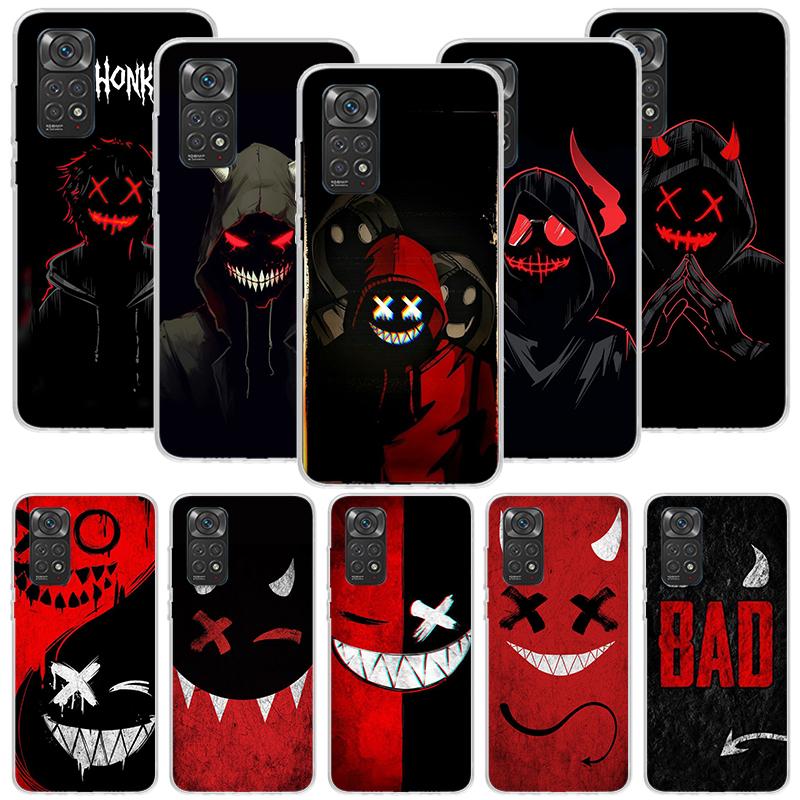 Чехол для телефона Аниме Дьявол Плохой Парень Для Xiaomi Redmi Note 15 14 13 12S 12 Pro Plus 11S 11E 11 11T 10S 10 Искусство Мягкий Чехол с Рисунком Redmi