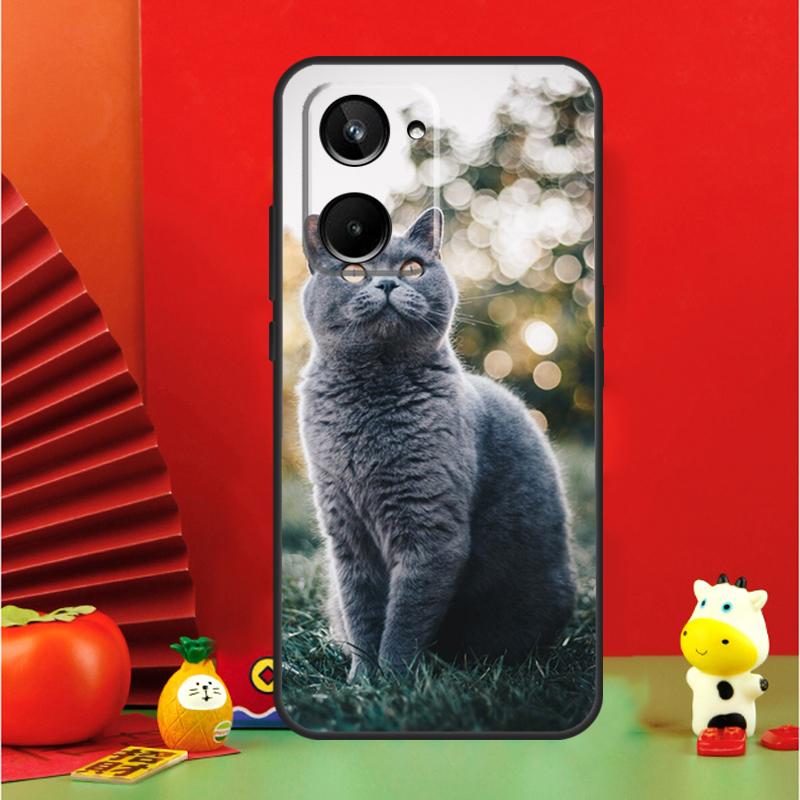 Чехол для Realme 15 Pro GT7 GT6 10 11 12 13 14 Pro Plus C67 C63 C61 C55 C51 C53 C35 C75 C65 с изображением британской короткошерстной кошки