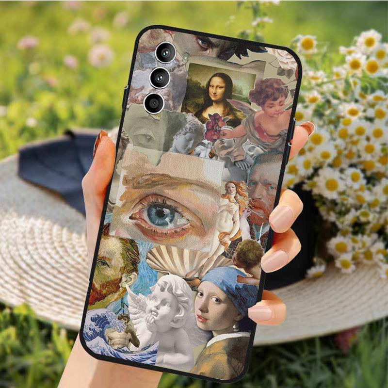 Phone Case for Motorola Edge 50 40 Pro 40 30 Ultra Neo G Power G Stylus G Play E32 E20 E40 Art Paint
