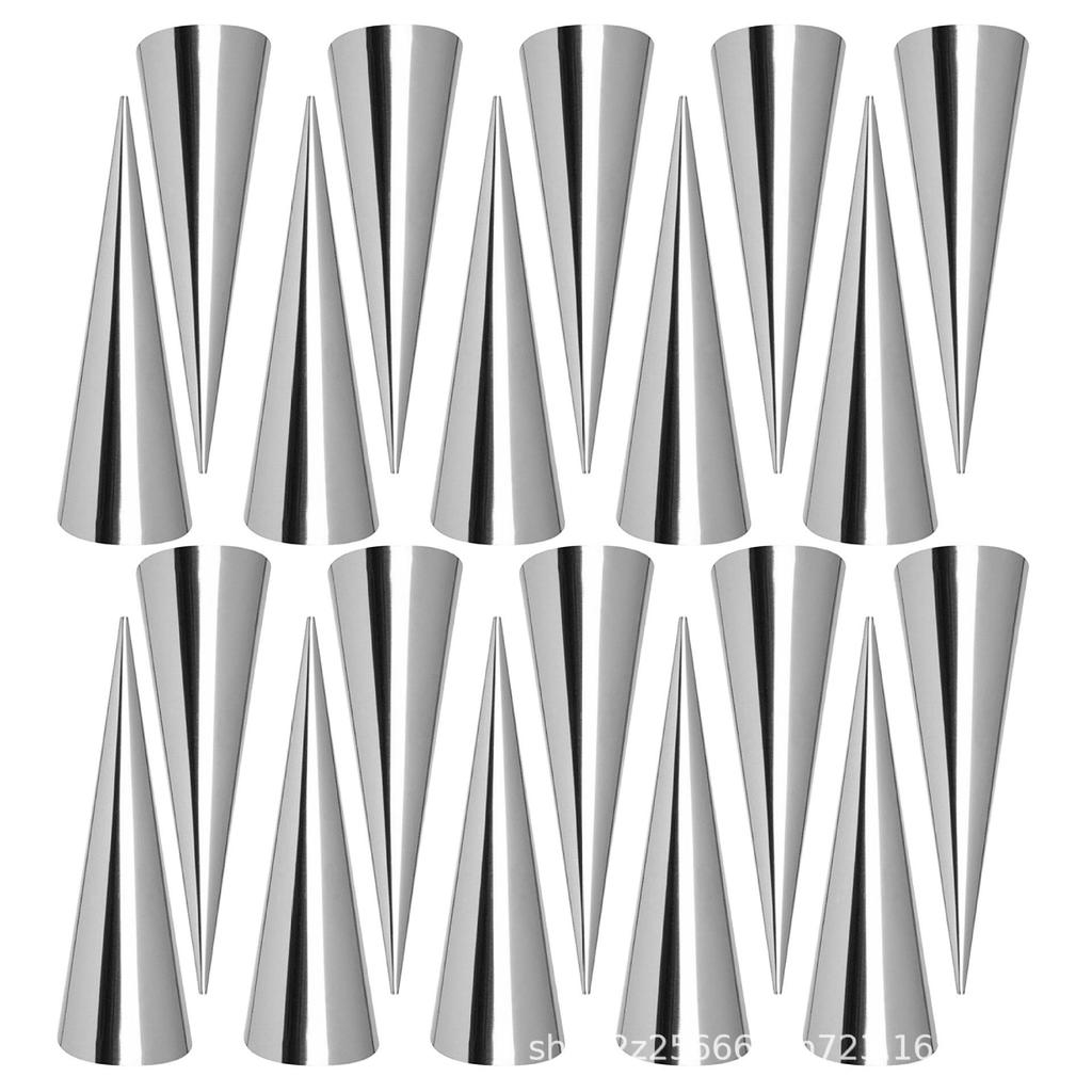 Stainless Steel Croissant and Pastry Molds - Cream Horn Baking Cones