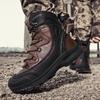 Outdoor High-top Boots Men Thick-soled Shock-absorbing Combat Boots Men Breathable Wear-resistant Casual Hiking Shoes Men