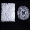 100 Pieces of Disposable Plastic Dustproof and Waterproof Thickened Hotel Family Shower Bath Transparent Hair Elastic Cap Hat