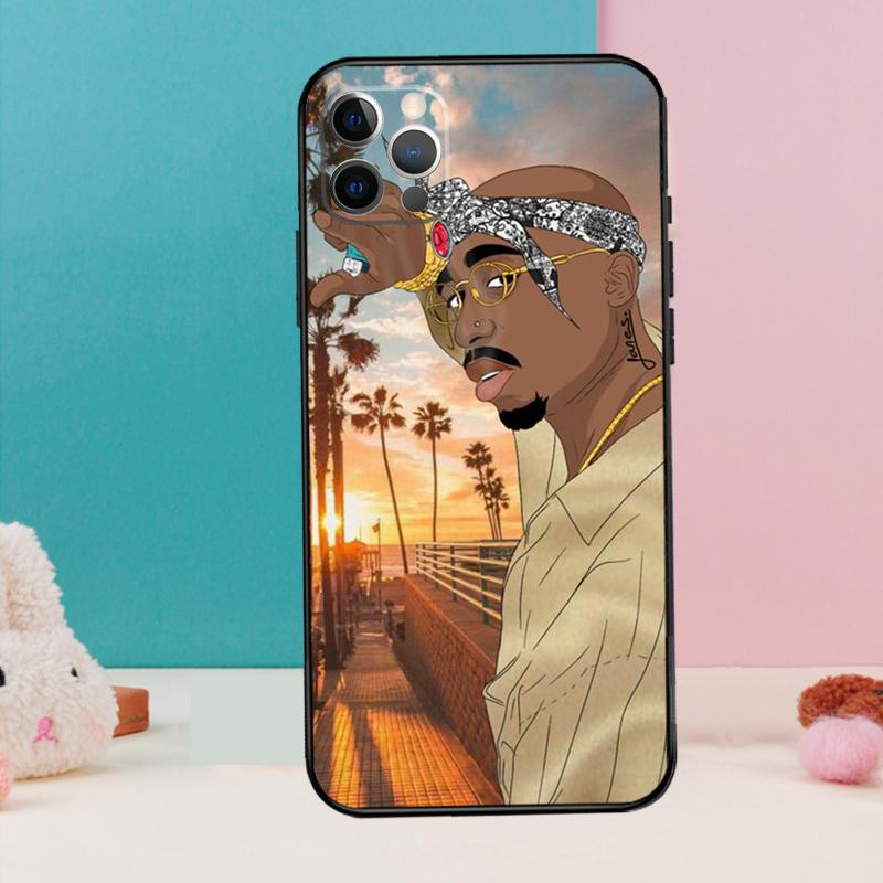 Чехол для телефона 2Pac Hip Hop Singer Для iPhone 17 Air 16 15 14 13 12 11 Pro Max 12 13 mini 15 16 Plus 16e Чехол Coque