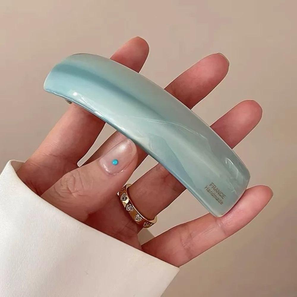 Эллиптическая ацетатная заколка для волос Геометрическая большая заколка Милая заколка-пружинка Женская