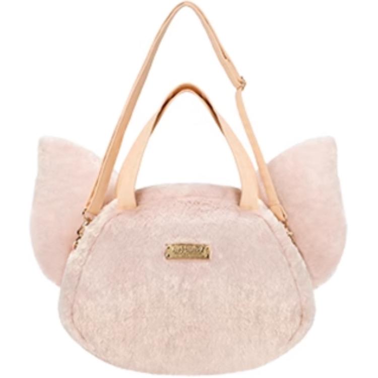 Disney Cute Fashion Versatile Polyester Tote Bag Unisex Tote Bag Pink 400060429009