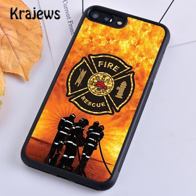 Чехол для телефона Krajews пожарно-спасательной службы для iPhone 14 5 6s 7 8 plus X XR XS 11 12 13 pro max Samsung Galaxy S21 S22ultra