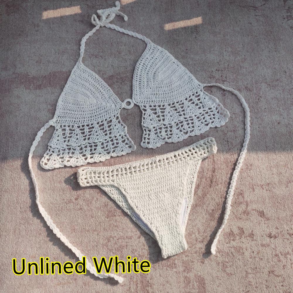 Handmade Crochet Bikini Top with Chest Pads