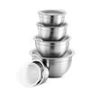 Stainless Steel Salad Bowls With Lid Anti-scald Food Mixing Bowl DIY Cake Bread Mixer Kitchen Utensil Bowl Cooking Tools