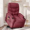 VidaXL Electric Massage Recliner, Relaxation Chair with Adjustable Backrest and Footrest, Seat of 3204635