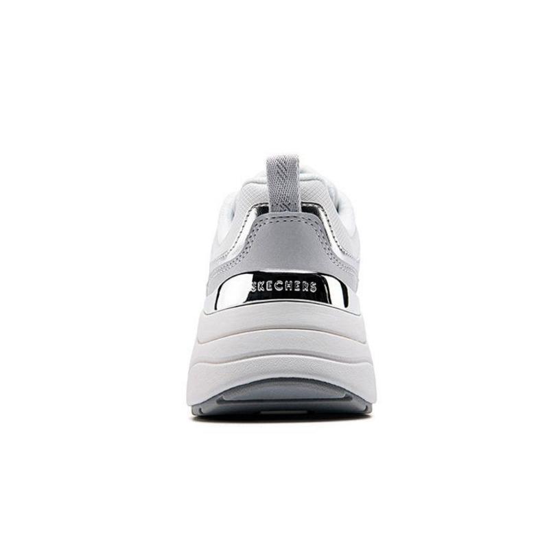 Skechers Sports Shoes Women Stylish Comfort Breathable Height Boost Low Top Dad Shoes White 177447-WHT