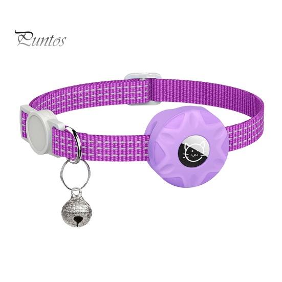 Ошейник-трекер для кошек со светоотражающими полосками, водонепроницаемый регулируемый ошейник безопасности для домашних животных, ошейник-локатор для кошек, чехол для маленьких, средних и больших кошек