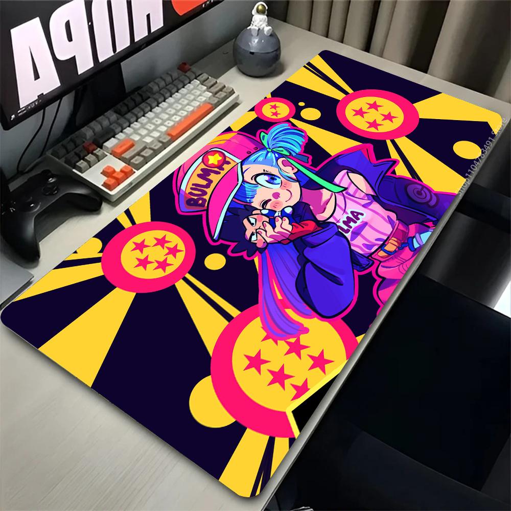 Mouse Pad Gamer Computer Accessories Black and White Manga Keyboard Pad Laptop Anime Dragon Ball Desk Mats Goku Gamming Mousepad