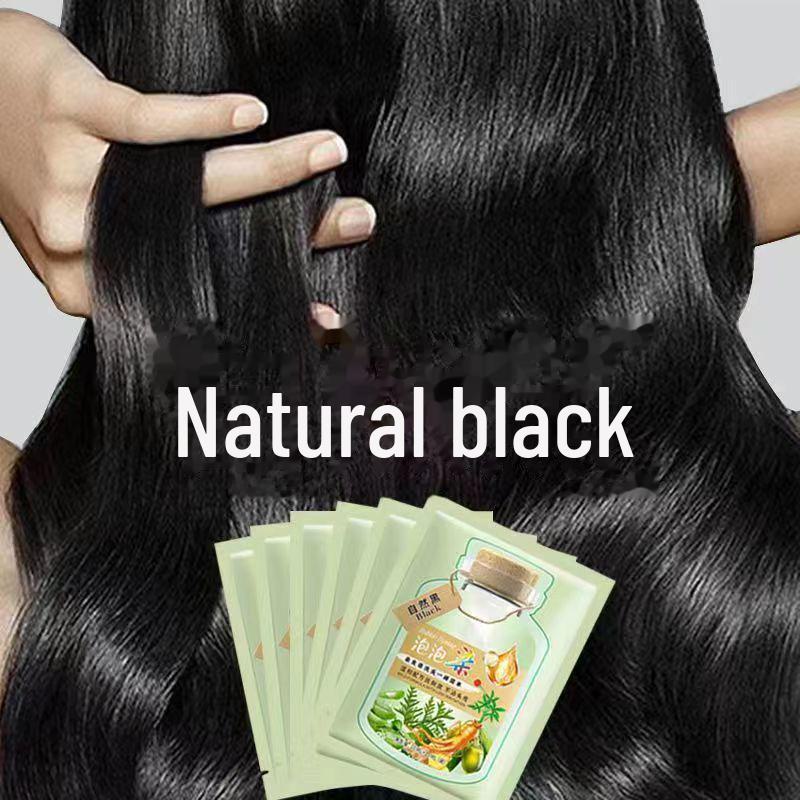 Пузырьковая краска для волос: Крем на растительной основе для закрашивания седины, не оставляет пятен, прост в использовании в домашних условиях