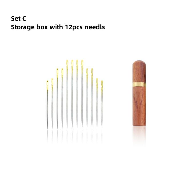 12/36 шт. Швейные иглы разных размеров с боковым ушком из нержавеющей стали для штопки, шитья, бытовые ручные инструменты, швейные инструменты и аксессуары