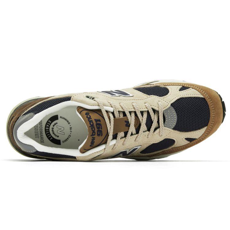 New Balance 991 Сделано в Англии Капучино Мужские кроссовки Коричневые Темно-коричневые Тан M991SBN