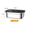 Stainless Steel Camping Lunch Box Sealed Microwave Suitable Leak-proof Large Capacity Refrigerator Freezer Storage Box
