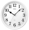 MAG Wall Clock Analog Middle Silent Continuous Second Hand White W-740WH-Z