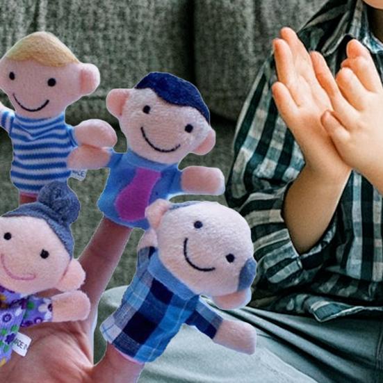 6Pcs Finger Puppet Doll for Kids Finger Doll Props Interactive Storytelling Toy for Teaching And Bonding