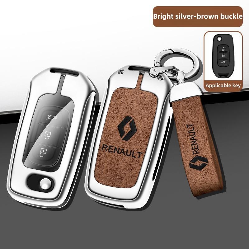 For Renault 2026 New Hub Caps Zinc Alloy Car Key Case Cover Shell For Renault Koleos Captur Kadjar Megane Clio Talisman Scenic A