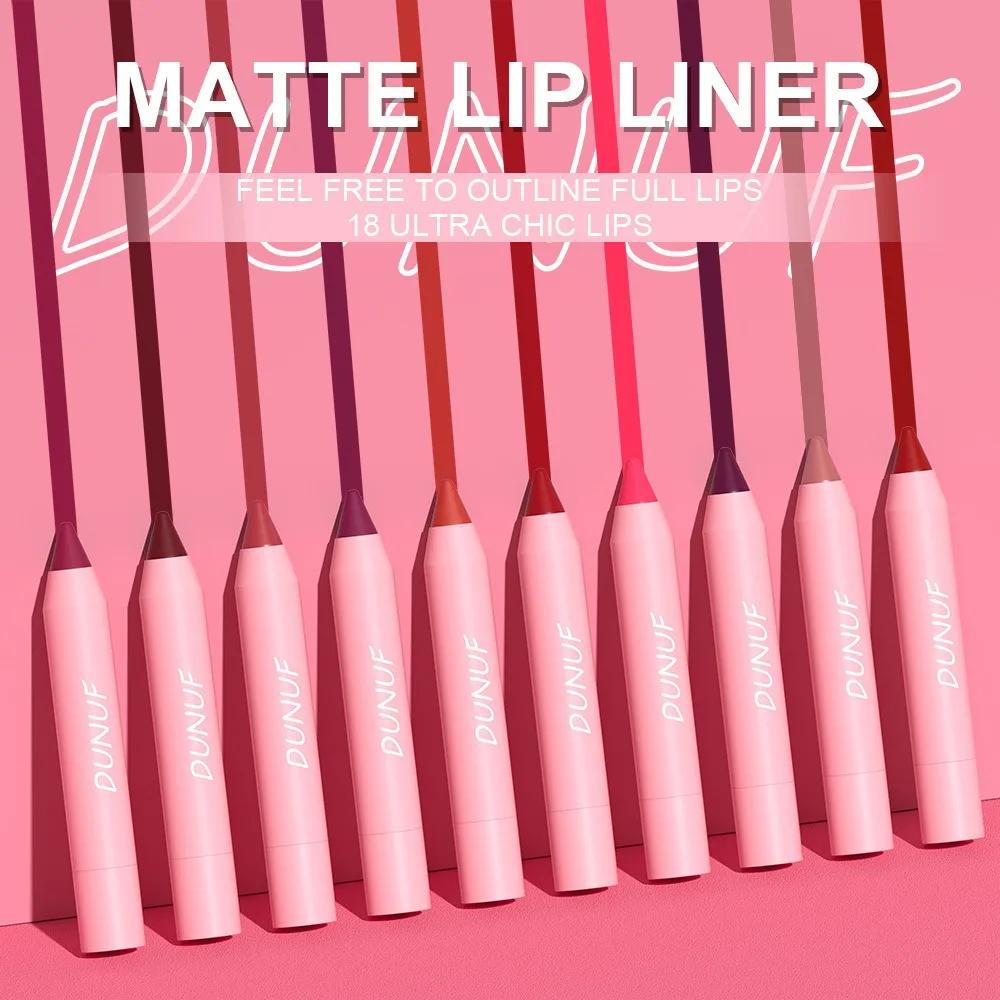 Nude Brown Lip Liner Pencil 18 Red Contour Tint Labial Makeup Waterproof Matte Lipstick Crayon Pen Lip Contouring Cosmetic