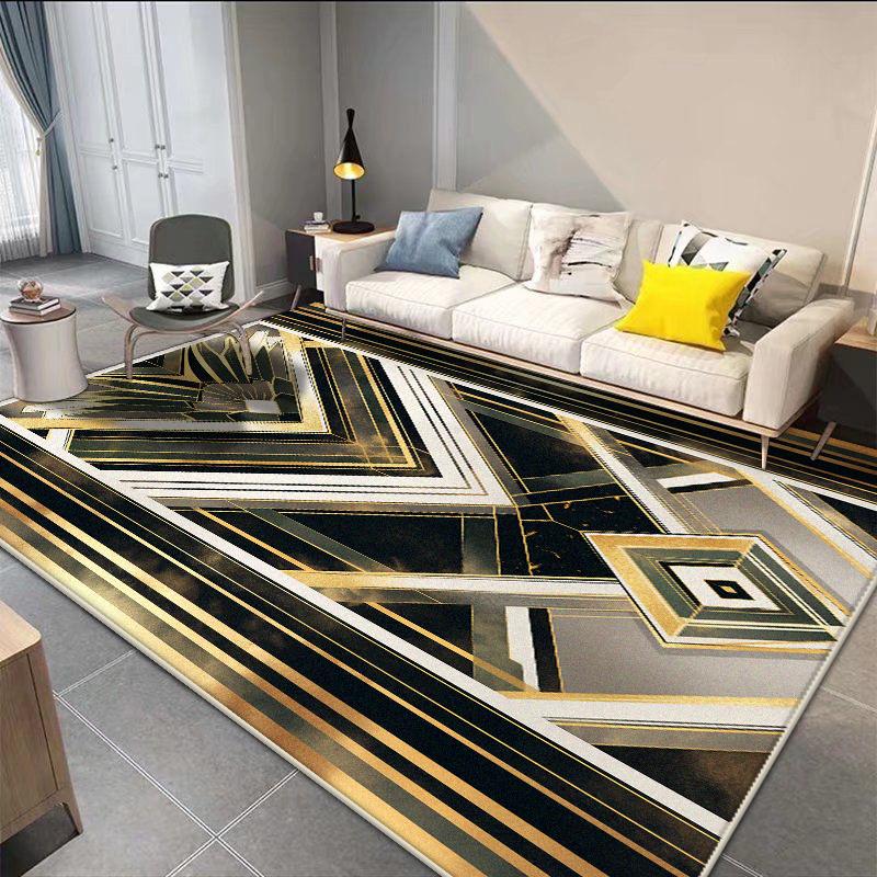 Легко чистящиеся ковры в стиле легкой роскоши, украшение для гостиной, моющиеся коврики для спальни, гардеробной, нескользящие коврики для пола, ковры для диванной зоны в холле отеля