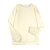 Women's Casual Fashion RoundNeck Pullover Top Winter Solid Color Plush Sweatshirt