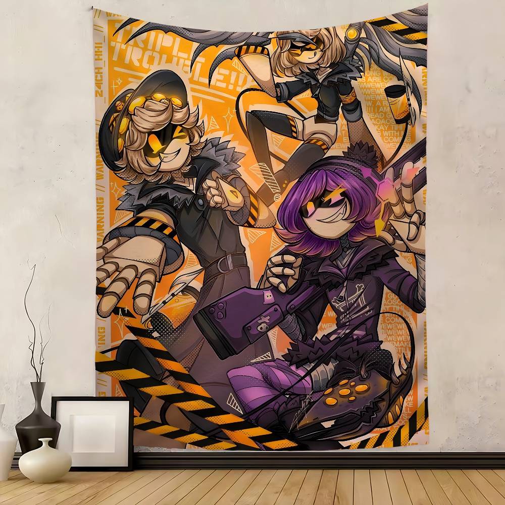 Anime MMurder DDrones Colorful Tapestry Wall Hanging Bohemian Wall Tapestries Mandala Wall Hanging Sheets