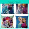 Снежная Королева Мультяшная Наволочка Лен Материал Уютные Пространства Дом