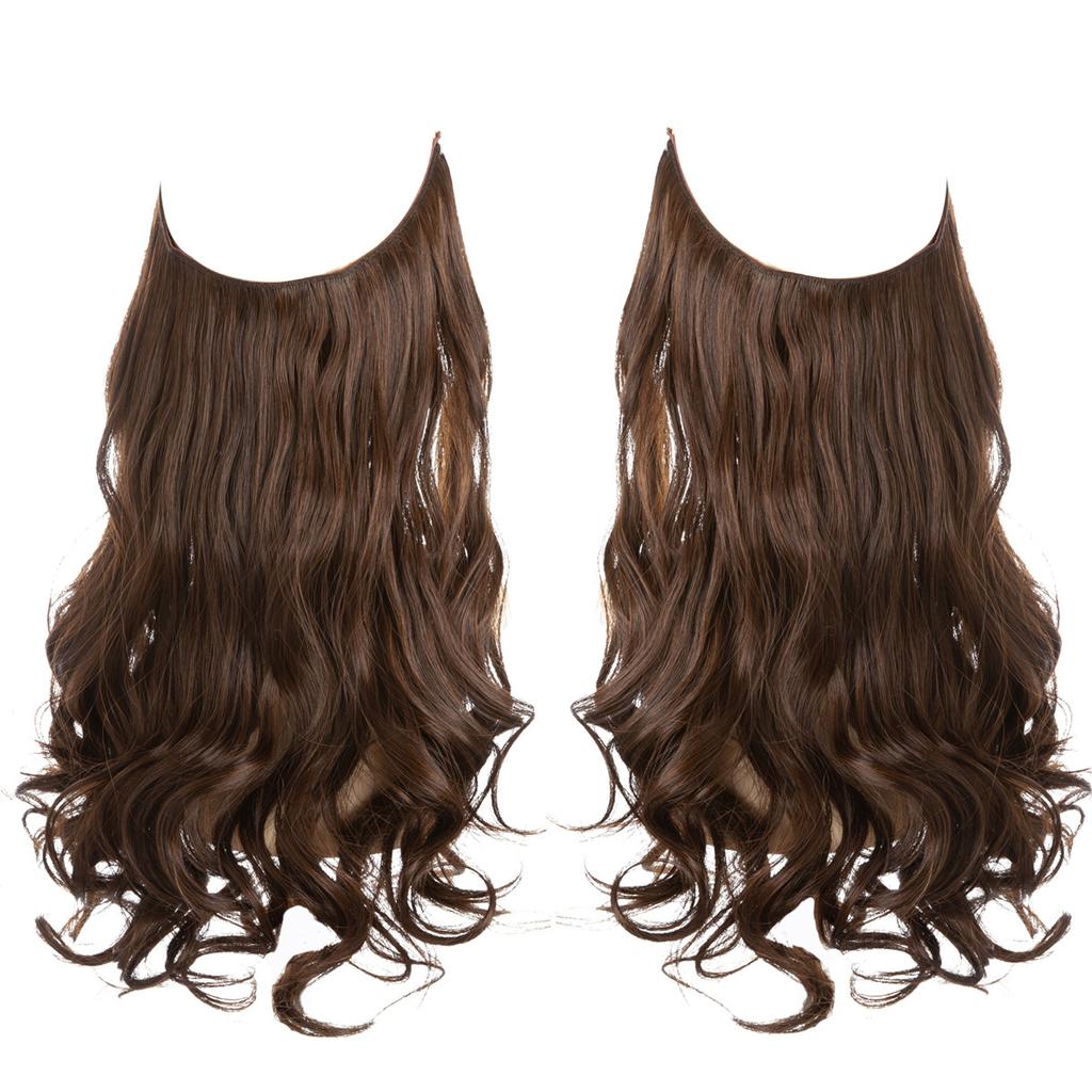 Wigs Have A Large Amount Of Hair, U-Shaped Hair Extensions, Women'S Fishing Line Wigs, Invisible Natural Long Curly Hair