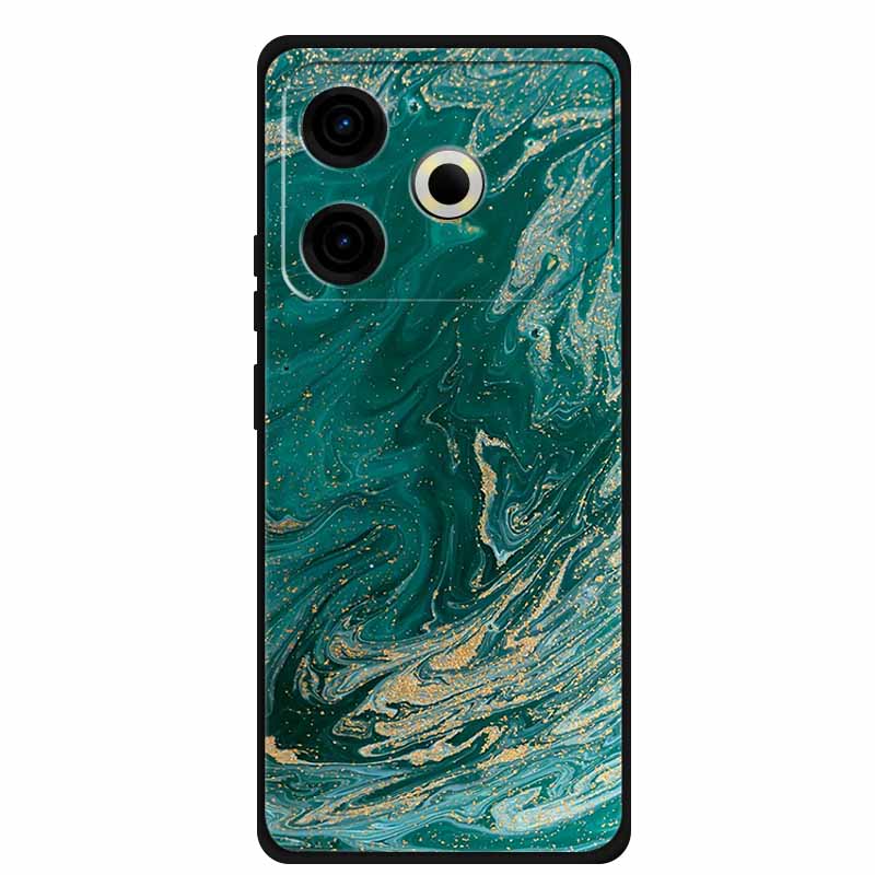 Чехол для телефона Tecno Pova6 Neo, задняя крышка из ТПУ для Pova 6 Neo, цвет мрамора, мягкий чехол, защитный Funda, роскошный силиконовый корпус