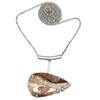 Crazy Lace Necklace Agate Gemstone Pendant Silver Natural Jewelry  Jewelry