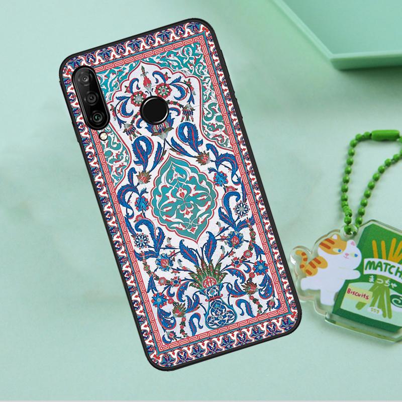 Древние Цветочные Плитки Для Huawei Nova 8i 11i 12i 12s 9 10 SE Y90 Y60 Y70 Y72 Y61 Y91 P20 P30 P40 Lite P60 Pro Чехол