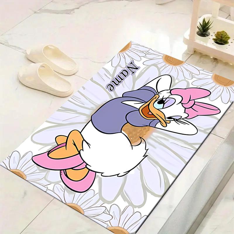 Custom 1Pc Daisy Duck Daisy Day Rug Office Carpet Indoor Outdoor Entrance Doormat Nonslip Soft And Comfortable Living Room D91630