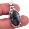 Натуральный камень габбро, драгоценный камень, стерлинговое серебро 925 пробы, подарочная подвеска, 1,50 дюйма, j9W10